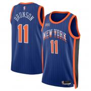 Unisex New York Knicks Jalen Brunson Nike Blue 2023 City Edition Swingman Jersey