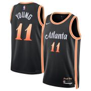 Unisex Atlanta Hawks Trae Young Nike Black 2022 City Edition Swingman Jersey