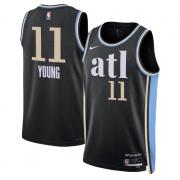 Unisex Atlanta Hawks Trae Young Nike Black 2023 City Edition Swingman Jersey