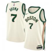Unisex Boston Celtics Jaylen Brown Nike White 2023 City Edition Swingman Jersey