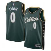 Unisex Boston Celtics Jayson Tatum Nike Green 2022 City Edition Swingman Jersey