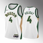 Unisex Boston Celtics Jrue Holiday Nike White 2023 City Edition Swingman Jersey