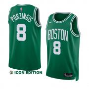 Unisex Boston Celtics Kristaps Porzingis Nike Green Icon Edition Swingman Jersey