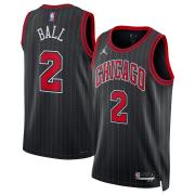 Unisex Chicago Bulls Lonzo Ball Jordan Black Statement Edition Swingman Jersey