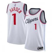 Unisex LA Clippers James Harden Nike White Association Edition Swingman Jersey