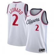 Unisex LA Clippers Kawhi Leonard Nike White Association Edition Swingman Jersey
