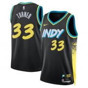 Unisex Indiana Pacers Myles Turner Nike Black 2023 City Edition Swingman Jersey