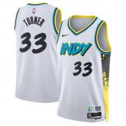Unisex Indiana Pacers Myles Turner Nike White 2024 City Edition Swingman Jersey