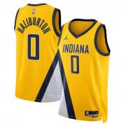 Unisex Indiana Pacers Tyrese Haliburton Jordan Gold Statement Edition Swingman Jersey