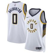 Unisex Indiana Pacers Tyrese Haliburton Nike White Association Edition Swingman Jersey