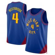Unisex Denver Nuggets Russell Westbrook Jordan Blue Statement Edition Swingman Jersey