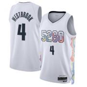 Unisex Denver Nuggets Russell Westbrook Nike White City Edition Swingman Jersey