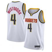 Unisex Denver Nuggets Russell Westbrook Nike White Association Edition Swingman Jersey