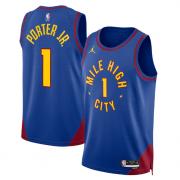 Unisex Denver Nuggets Michael Porter Jr Jordan Blue Statement Edition Swingman Jersey