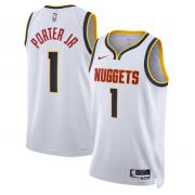 Unisex Denver Nuggets Michael Porter Jr Nike White Association Edition Swingman Jersey
