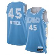 Unisex Cleveland Cavaliers Donovan Mitchell Nike Blue 2023 City Edition Swingman Jersey