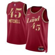 Unisex Cleveland Cavaliers Donovan Mitchell Nike Wine 2023 City Edition Swingman Jersey