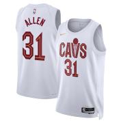 Unisex Cleveland Cavaliers Jarrett Allen Nike White Association Edition Swingman Jersey