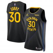 Unisex Golden State Warriors Stephen Curry Jordan Black Statement Edition Swingman Jersey