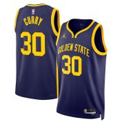 Unisex Golden State Warriors Stephen Curry Jordan Navy Statement Edition Swingman Jersey
