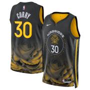 Unisex Golden State Warriors Stephen Curry Nike Black 2022 City Edition Swingman Jersey