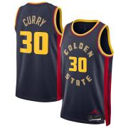 Unisex Golden State Warriors Stephen Curry Nike Navy 2024 City Edition Swingman Jersey