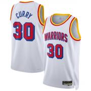 Unisex Golden State Warriors Stephen Curry Nike White Classic Edition Swingman Jersey