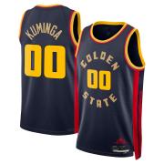 Unisex Golden State Warriors Jonathan Kuminga Nike Navy 2024 City Edition Swingman Jersey