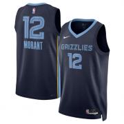 Unisex Memphis Grizzlies Ja Morant Nike Navy Icon Edition Swingman Jersey
