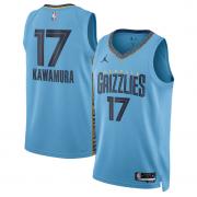 Unisex Memphis Grizzlies Yuki Kawamura Jordan Blue Statement Edition Swingman Jersey