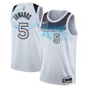 Unisex Minnesota Timberwolves Anthony Edwards Nike White 2024 City Edition Swingman Jersey