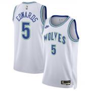 Unisex Minnesota Timberwolves Anthony Edwards Nike White Classic Edition Swingman Jersey