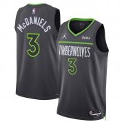 Unisex Minnesota Timberwolves Jaden McDaniels Jordan Brand Charcoal Statement Edition Swingman Jersey