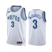 Unisex Minnesota Timberwolves Jaden McDaniels Nike White Classic Edition Swingman Jersey