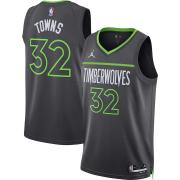 Unisex Minnesota Timberwolves Karl-Anthony Towns Jordan Brand Charcoal Statement Edition Swingman Jersey