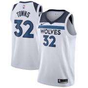 Unisex Minnesota Timberwolves Karl-Anthony Towns Nike White Association Edition Swingman Jersey