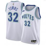 Unisex Minnesota Timberwolves Karl-Anthony Towns Nike White Classic Edition Swingman Jersey