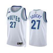 Unisex Minnesota Timberwolves Rudy Gobert Nike White Classic Edition Swingman Jersey
