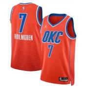 Unisex Oklahoma City Thunder Chet Holmgren Nike Orange Statement Edition Swingman Jersey