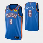 Unisex Oklahoma City Thunder Chet Holmgren Nike Blue Icon Edition Swingman Jersey