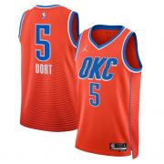 Unisex Oklahoma City Thunder Luguentz Dort Jordan Orange Statement Edition Swingman Jersey