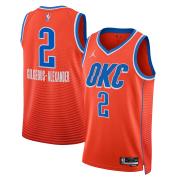 Unisex Oklahoma City Thunder Shai Gilgeous-Alexander Jordan Orange Statement Edition Swingman Jersey