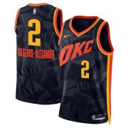 Unisex Oklahoma City Thunder Shai Gilgeous-Alexander Nike Navy 2023 City Edition Swingman Jersey