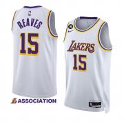 Unisex Los Angeles Lakers Austin Reaves Nike White Association Edition Swingman Jersey
