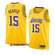 Unisex Los Angeles Lakers Austin Reaves Nike Yellow Icon Edition Swingman Jersey