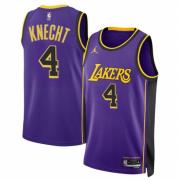 Unisex Los Angeles Lakers Dalton Knecht Jordan Purple Statement Edition Swingman Jersey