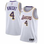 Unisex Los Angeles Lakers Dalton Knecht Nike White Association Edition Swingman Jersey
