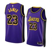 Unisex Los Angeles Lakers LeBron James Jordan Purple Statement Edition Swingman Jersey