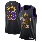 Unisex Los Angeles Lakers Rui Hachimura Nike Black City Edition Swingman Jersey