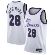 Unisex Los Angeles Lakers Rui Hachimura Nike White City Edition Swingman Jersey